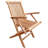 2 - Person Teak Solid Wood Patio Dining Set Round Table