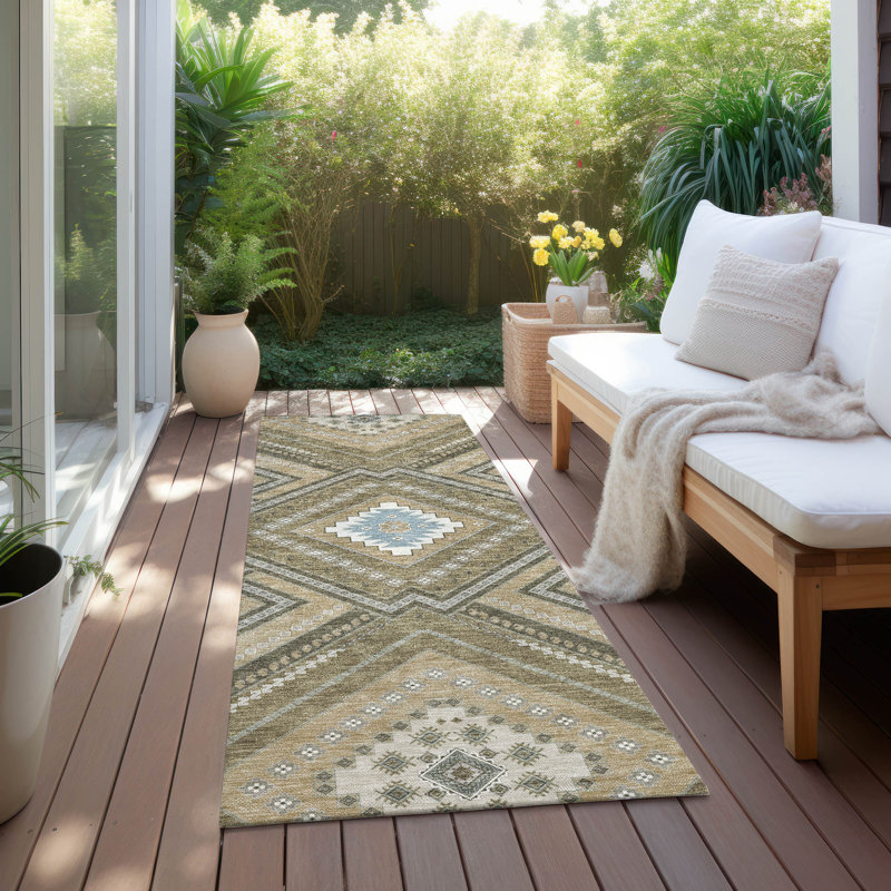 Tapis intérieur / extérieur Chayden Chantille ACN1010, Tapis de couloir 2 pi 3 po x 7 pi 6 po