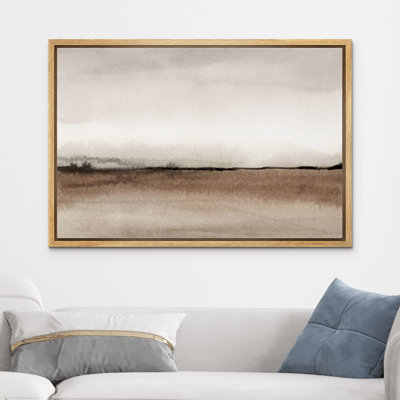 Minimal Landscape " Minimal Brown Pastel Valley Wilderness "