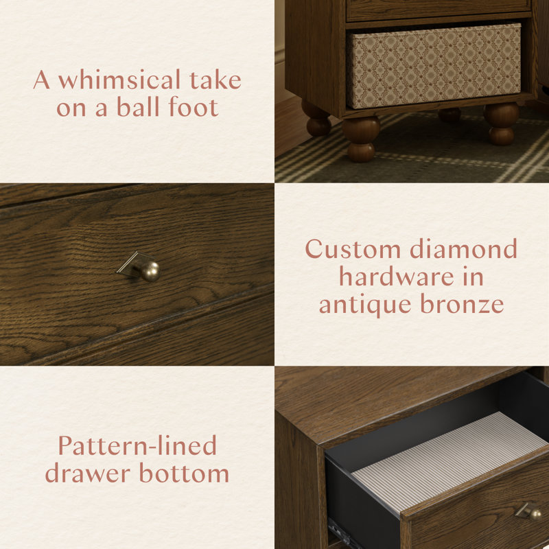 Astre Assembled Nightstand by Nate Berkus, Toffee