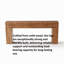 Console en bois massif 78,7 po - Style campagnard rustique