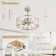 Sylvia 20" Caged Crystal Ceiling Fan With Remote Control and Light Kit Included
