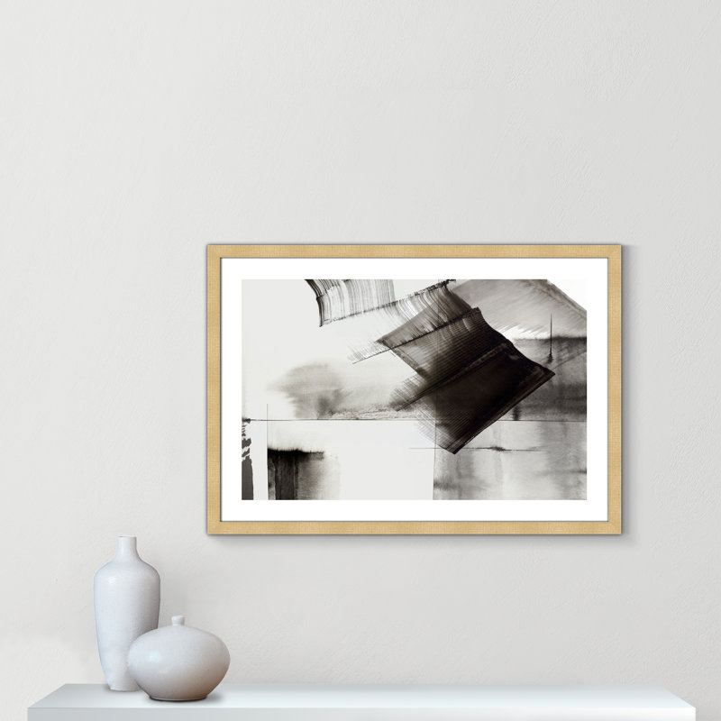 Impression sur toile encadrée, H 30 po x l 32 po x P 2 po, Encadrement brun