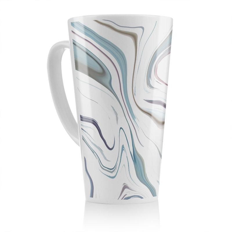 Rippled Marble Latte Mug