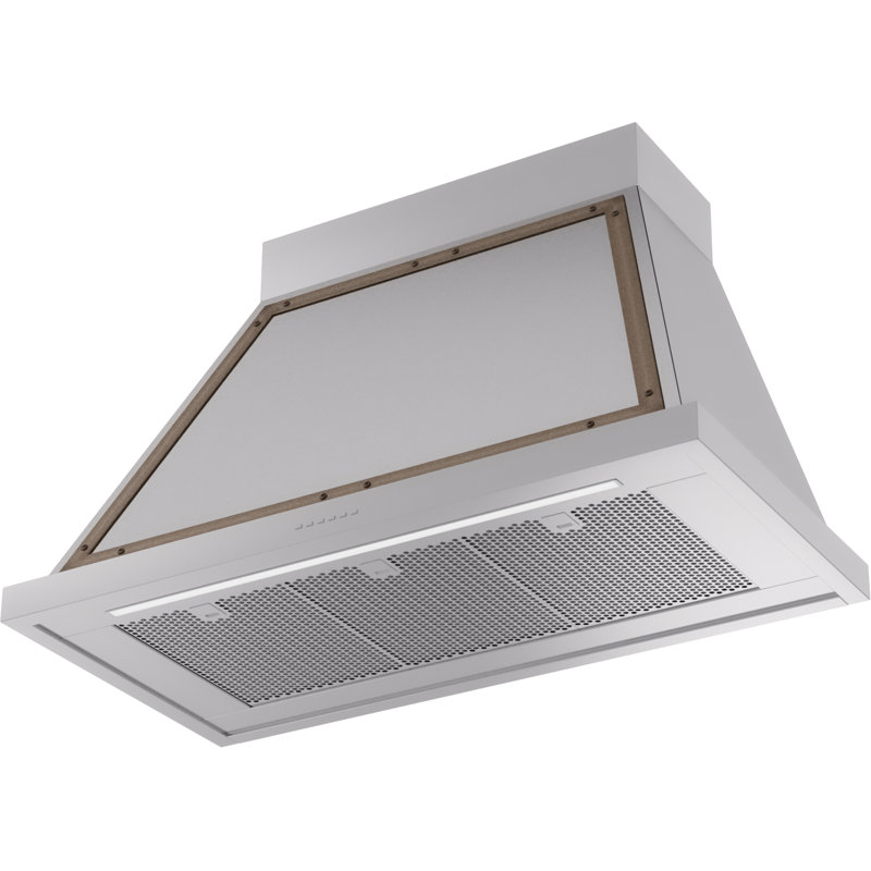 Hotte murale 40 pouces avec 600 PCM ILLES Nostalgie II Series Noblesse, Acier inoxydable / bronze