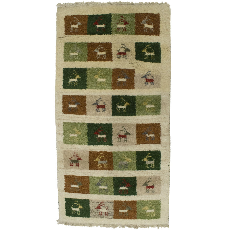 Tapis multicolore tribal 2 x 4 Indo Gabbeh