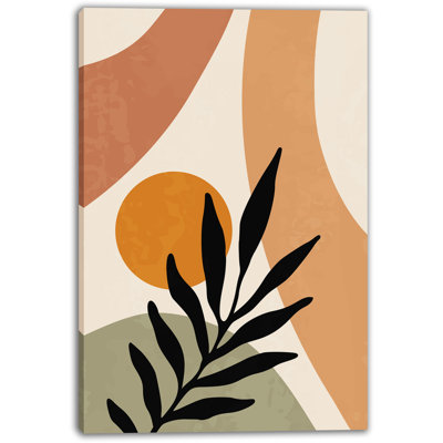 «Sunset Botanicals», art mural tendu sur toile