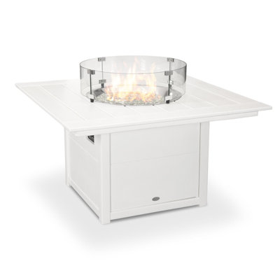 POLYWOOD® Square 42" Fire Pit Table