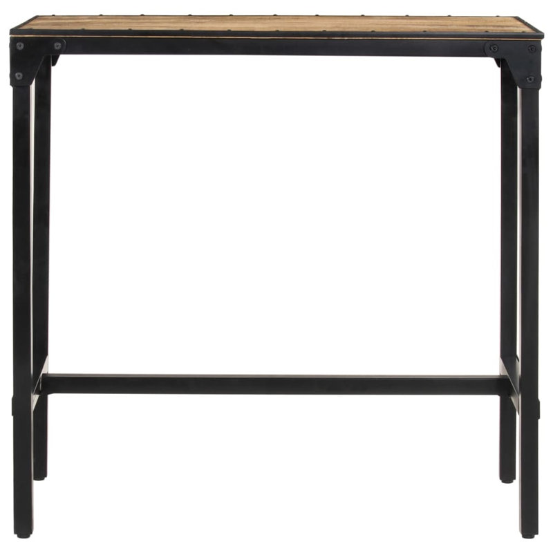 Annanya Rectangular Metal Outdoor Bar Table , 110cm cm W 55cm cm D