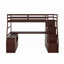 Lit mezzanine simple avec 7 tiroirs 2 tablettes - aucun sommier nécessaire, robuste et amp; Durable-61713906