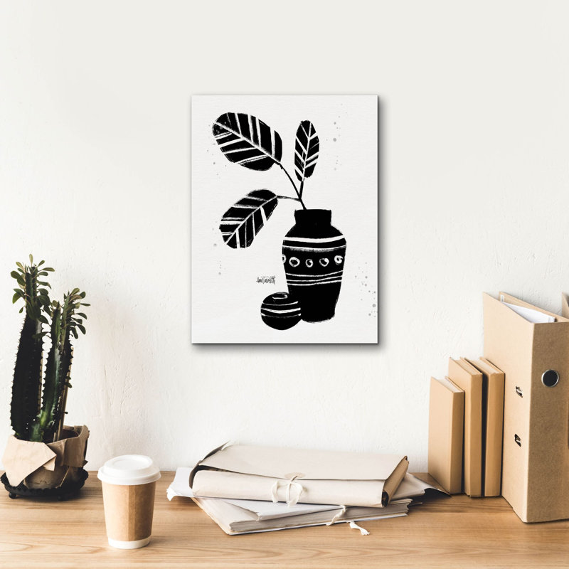 «Botanical Sketches 8» par Anne Tavoletti, art mural sur toile, H 16 po x l 12 po x P 0,75 po