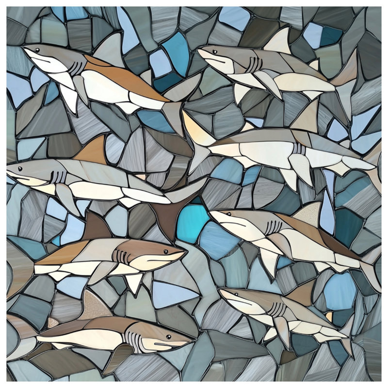 Couvre-lit Sharks, Lit simple