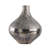 D9x10" Glass Silver Vase