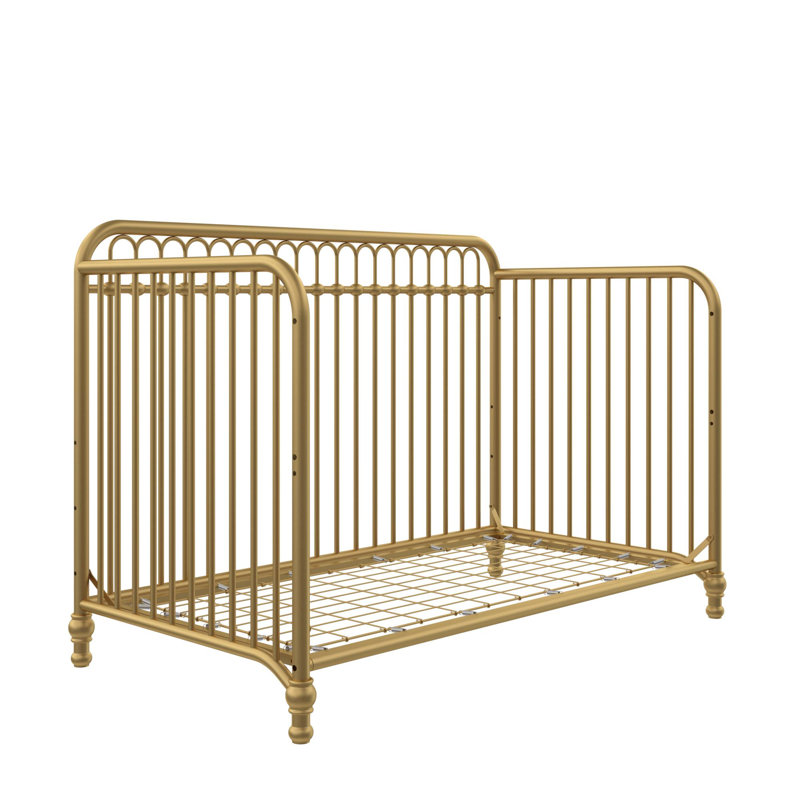 Lit de bébé convertible 3-en-1 Raven, Or