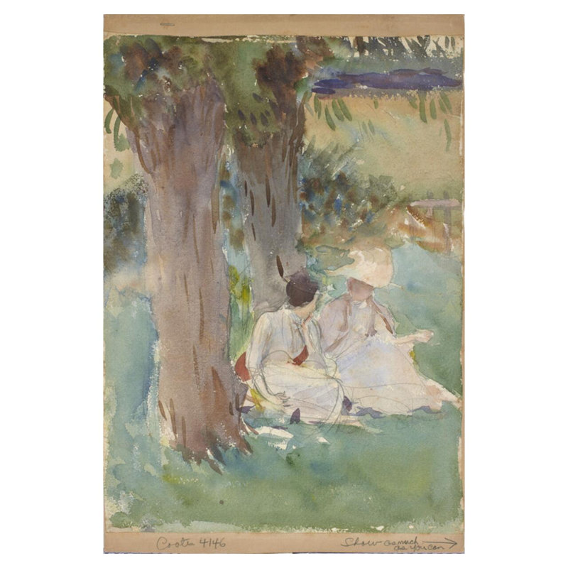 Under the Willows by John Singer Sargent - Giclee Print, 40" H x 32" W