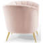 Fauteuil en velours argenté Orchid Blandick-156602794