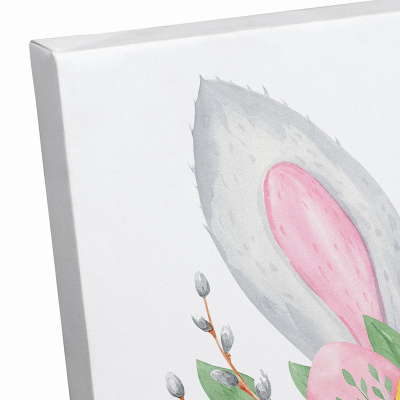 «Happy Easter Banner» par Inconnu, impression sur toile tendue, L 12 po x H 12 po