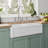 Whitehaus Reversible Double Bowl Fireclay Kitchen Sink with Grid: Three Edge Frame, Plain Front Apron