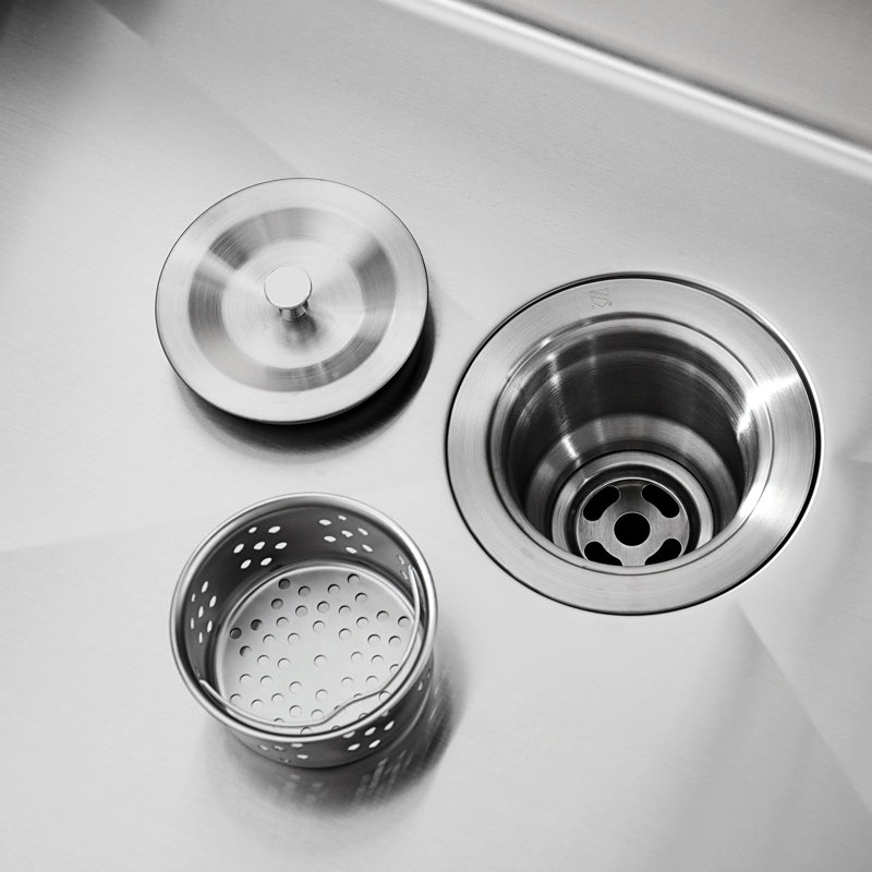 Évier de cuisine en acier inoxydable encastrable 33 po x 22 po x 10 po. Gris foncé, évier simple avec accessoires, fonction de drainage rapide, évier encastré 33 po x 22 po. Qualité rapide, fabrication