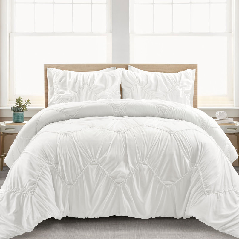  Microfiber 3 Piece Comforter Set, Full