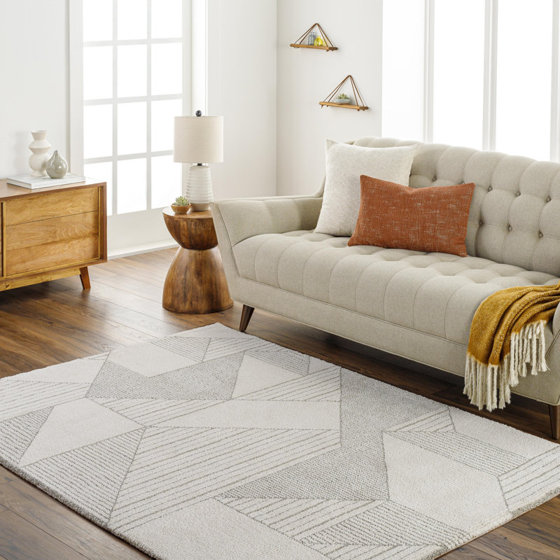 Geometric Indoor Rug, Rectangle 2' x 3'