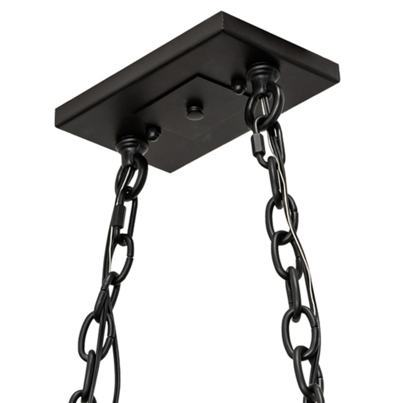 Elana Steel Handcrafted Rectangle Hanging Pot Rack