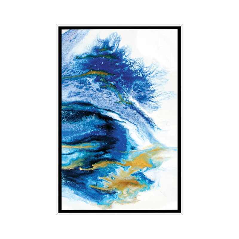 Lapis 1 Piece Wall Art on Canvas, 101.6 cm H x 66.04 cm W, White Framed