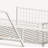 Twin sized loft metal bed with white for bedroom and dormitory, with built-in charging station and LED lighting-1425579735-1425579733