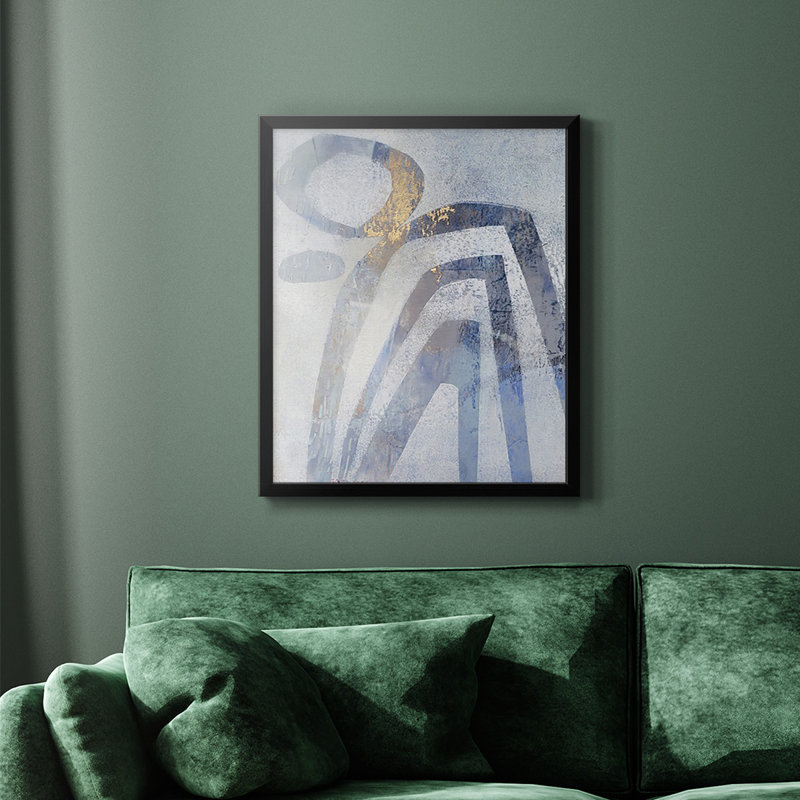 Toile encadrée de qualité supérieure Linx IV - prête à être accrochée, H 24 po x l 20 po, Noir