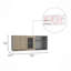 Armoire murale, double porte, armoire en verre, support en pin clair