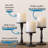 Candle Holders Set Of 3 - Metal Candle Holders For Pillar Candles & LED Flameless Candles - Tall - Decorative For Table, Fireplace & More - Pillar Candles Holders Sets Of 3