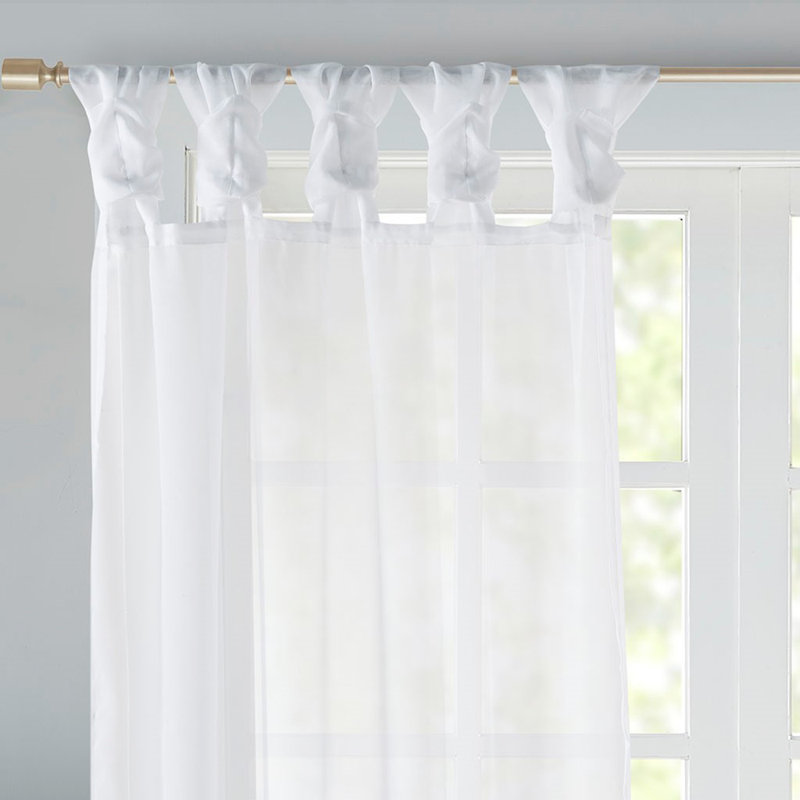 Panneau de rideau simple en polyester Mieke
