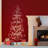 Flocked Artificial Brown Christmas Tree with Warm White LED Lights, 71"