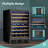 Euhomy 23.5 In. 54 Bottle Cellar Cooling Unit Dual Zone Freestanding/Built in Wine Cooler In Black