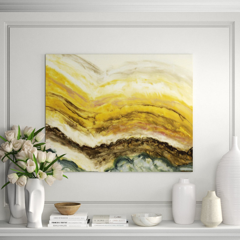 Geode Print by Blakely Bering, Image Brush Gel, 36" H x 45" W
