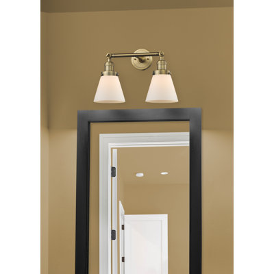 Éclairage pour meuble-lavabo 2 lumières rétro Lattimer