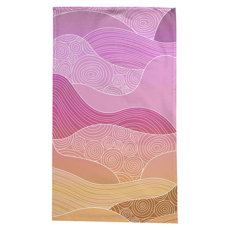 Nappe ondulations à la main Leffel, Rose / Orange