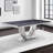Celedonio Marble Top Metal Base Dining Table