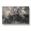 Elephant With Lions - Wrapped Canvas-61877217