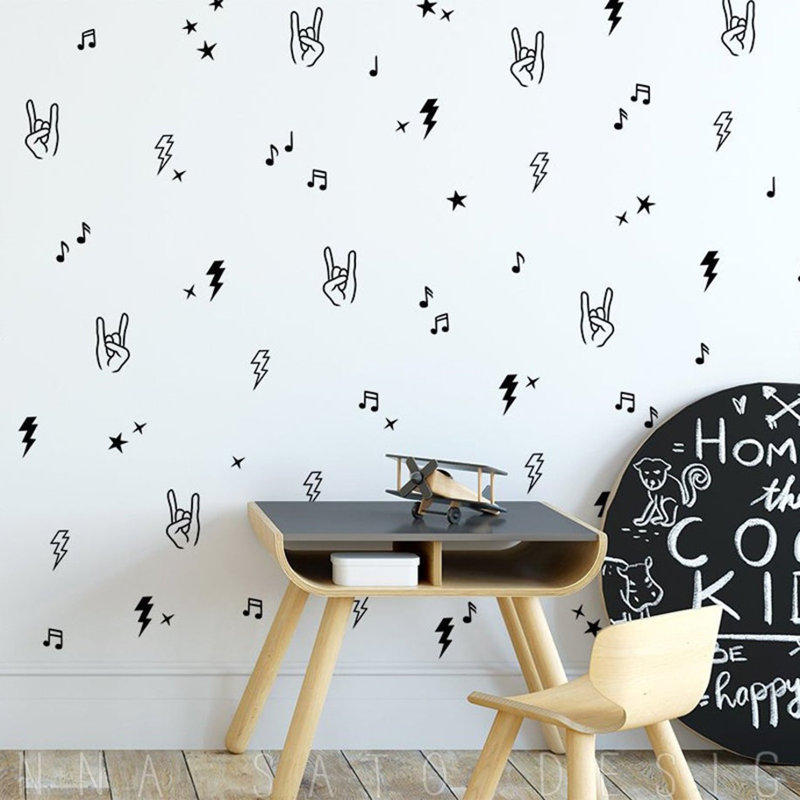 Ensemble d'adhésif décoratif 92 pièces Notes