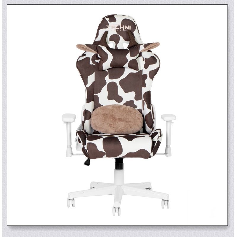 TS85 COW Print LUXX Series Gaming Chair, Brown