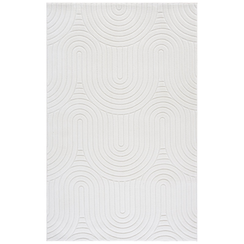 Tapis géométrique lavable à la machine 662 Versaillies, Rectangle de 3 pi x 5 pi