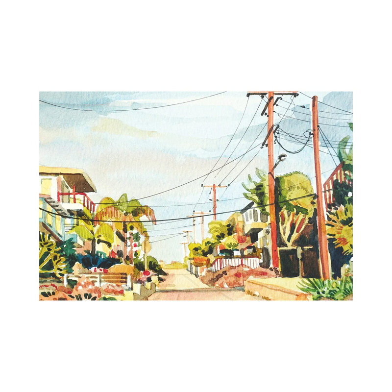 After The Rain - Manhattan Beach by Luisa Millicent - Wrapped Canvas Painting, 66.04 cm H x 45.72 cm W x 3.175 cm D