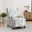 Upholstered Classic Wing Back Manual Push Back Recliner With Naihead Trims And Solid Vase-Shape Wooden Legs-1203964012