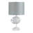 Light Blue And White Resin Fish Table Lamp With Shade