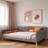 Upholstered Daybed With 4 Support Legs And 2 Armrests