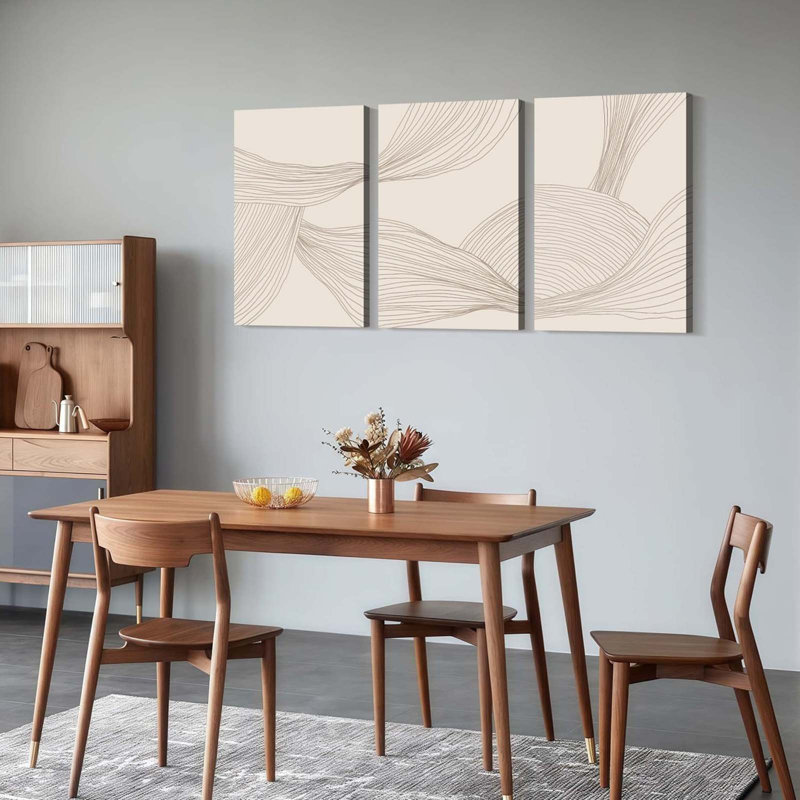 3 Piece Wrapped Canvas Print, 60 cm H x 40 cm W
