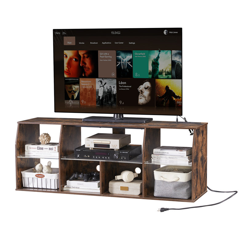 Meuble télé Anabal, Brun, 55"