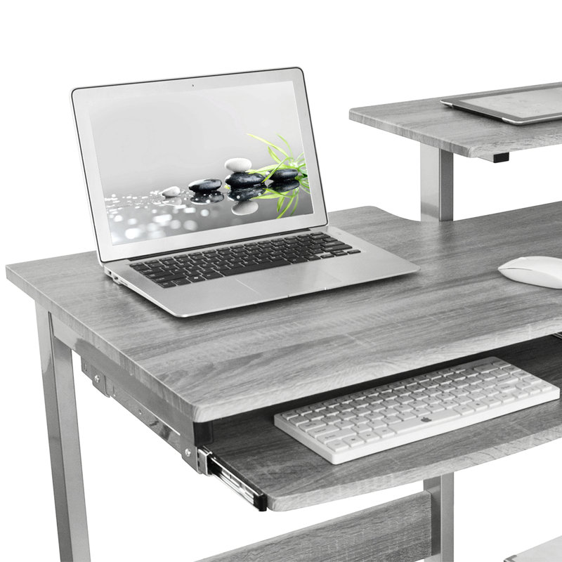 Complete Computer Workstation Desk, Grey