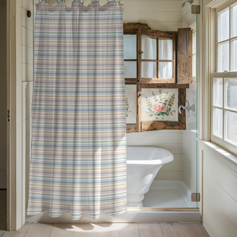 Peaceful Boho - Premium Shower Curtain, 74"H x 71"W